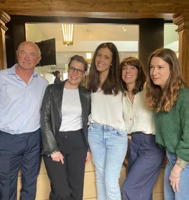 André Le Galles, Florence Clément, Carole Tolila, Jessica Venancio et Nina Chardin